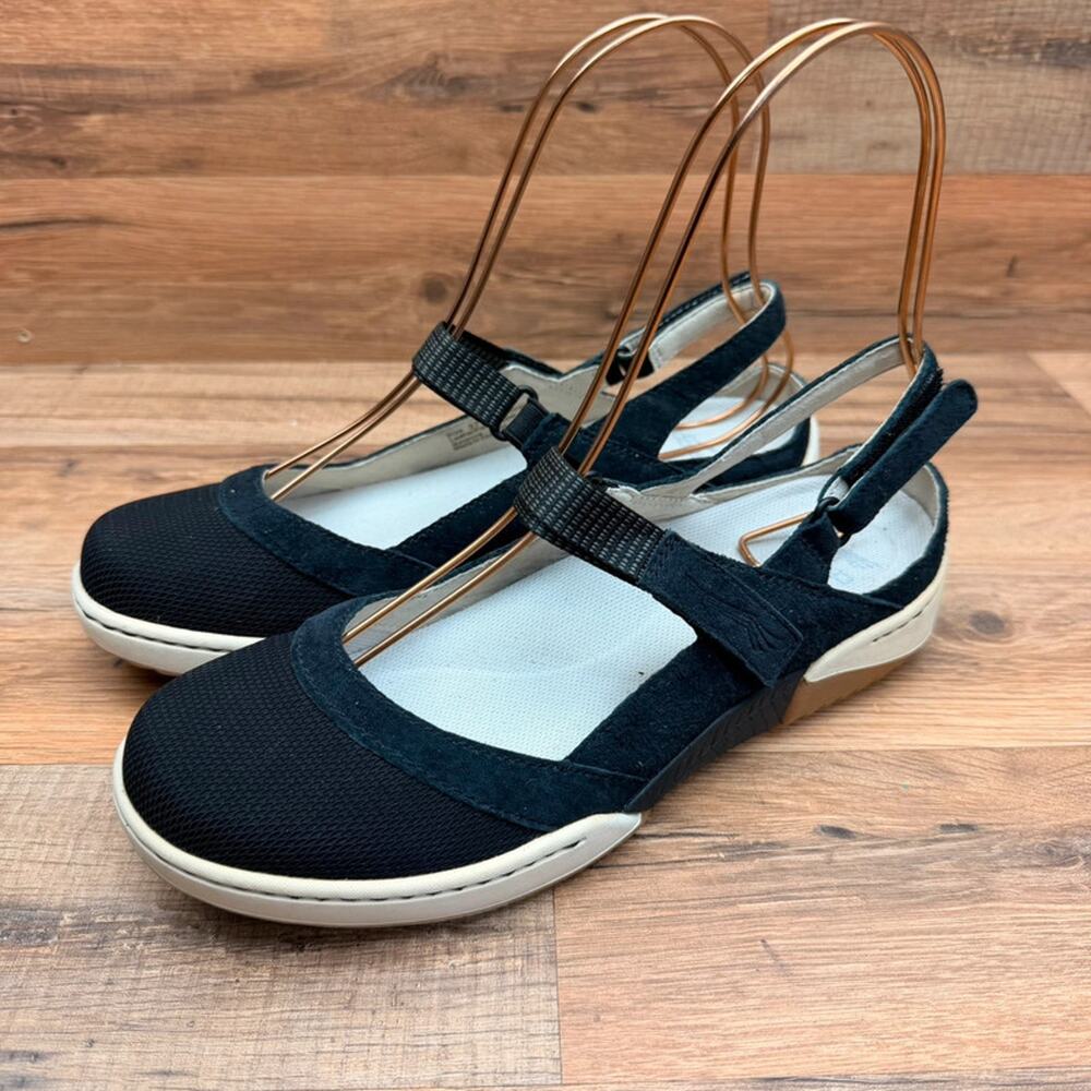 Dansko womens size 6.5-7 Reann black mary jane sport sandal